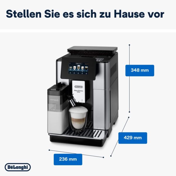 De'Longhi PrimaDonna Soul Perfetto mit Touchscreen-Display - bereitet automatisch 18 verschiedene Heißgetränke zu – Bild 8